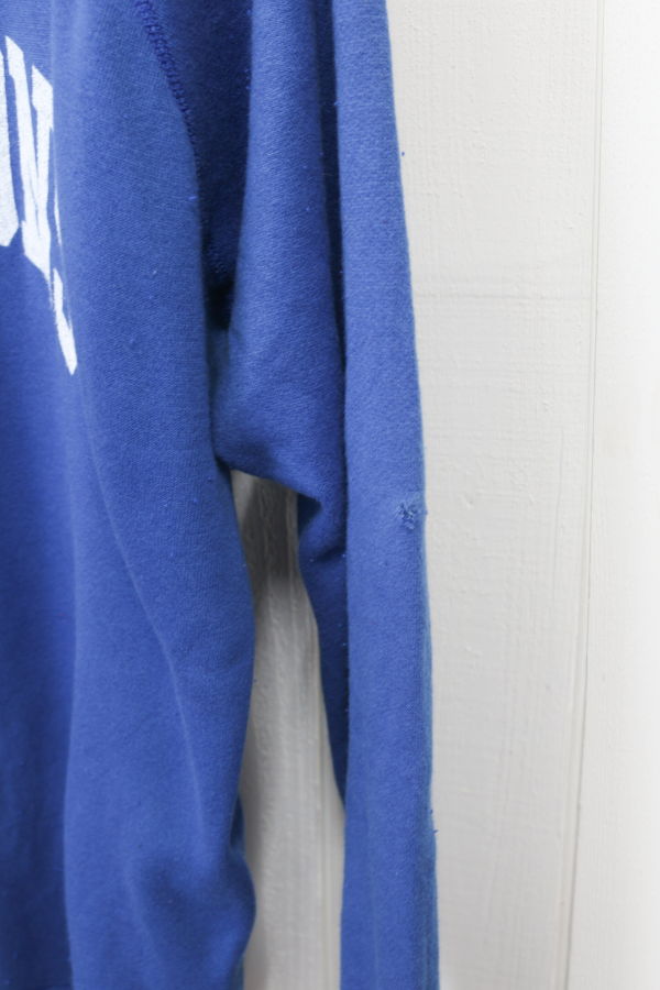 Best Regards - Upcycled Destination Goods Weathered Hamptons Varsity Sweatshirt - Royal Blue