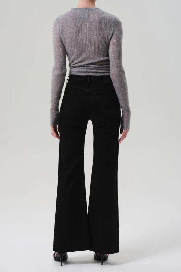 Citizens of Humanity Kimberly Flare Jean with Horsebit - Rich Black