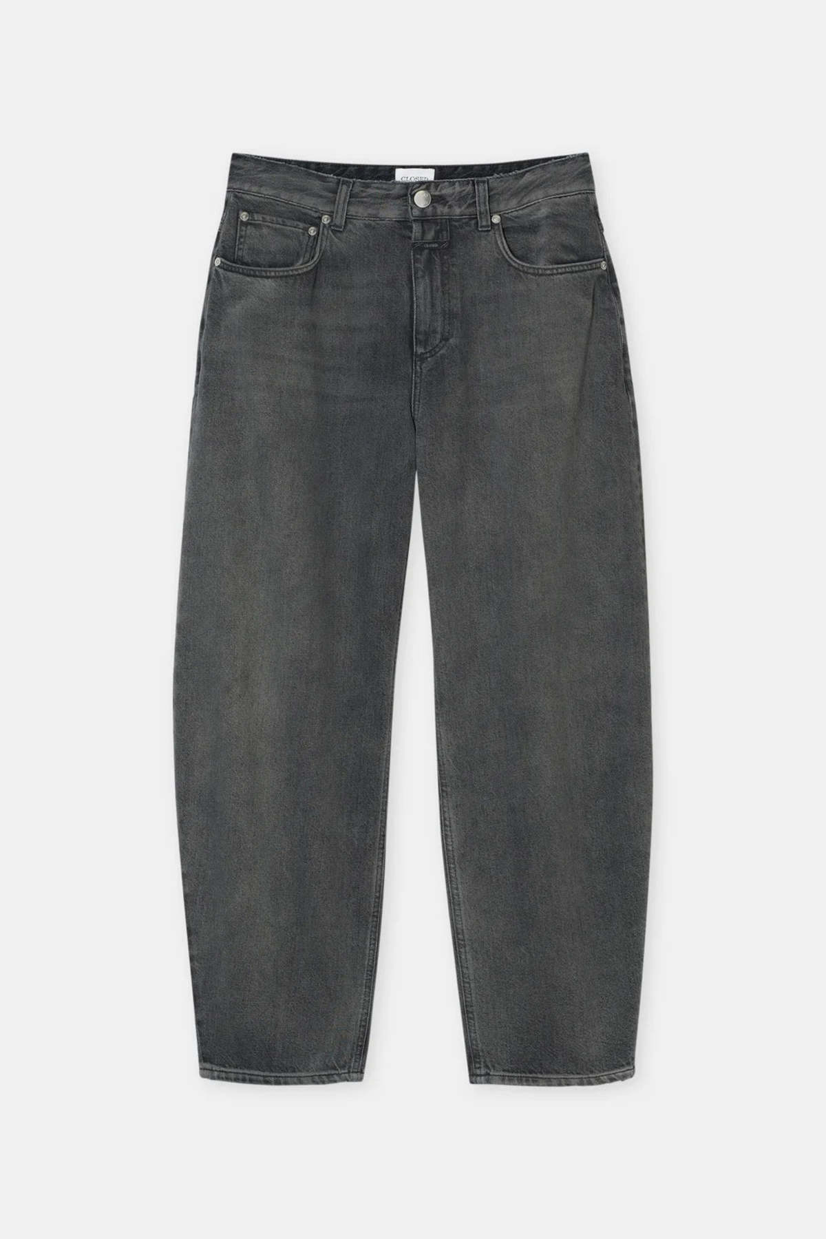 Closed Jazzie Cropped Barrel Jean - Gray - Image 5 of 6