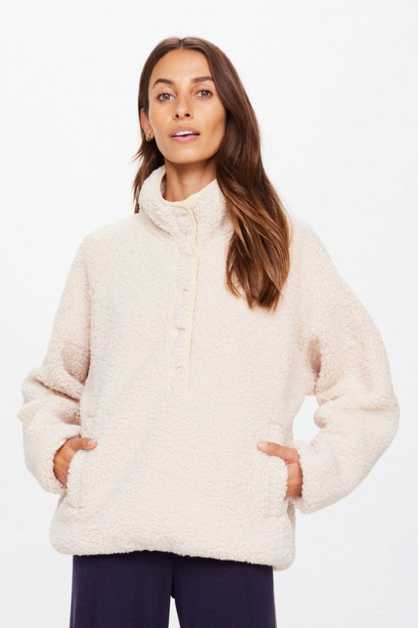 The Upside Harlow Fleece Pullover - Natural