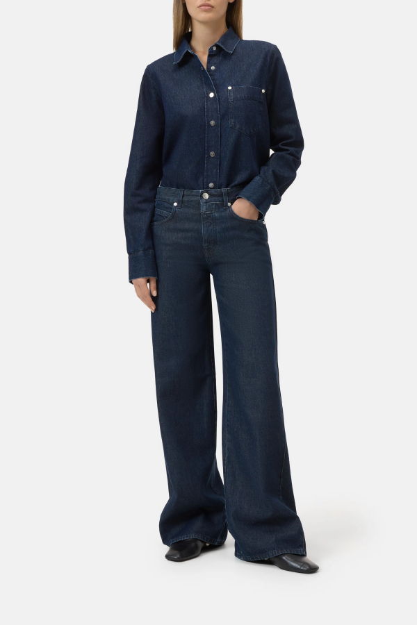 Closed Nikka Wide Leg Jeans - Dark Blue