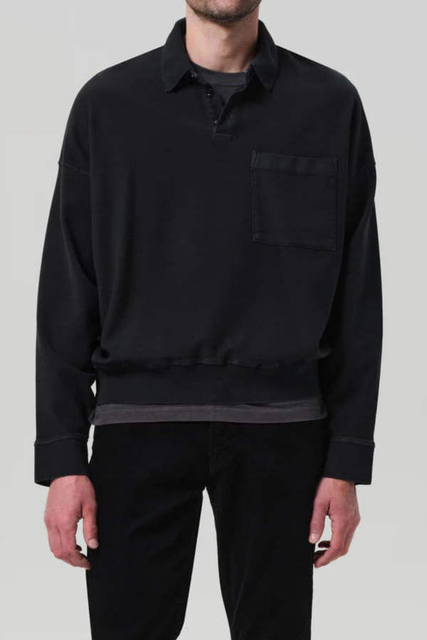 Citizens of Humanity Rugby Polo - Charred Cedar