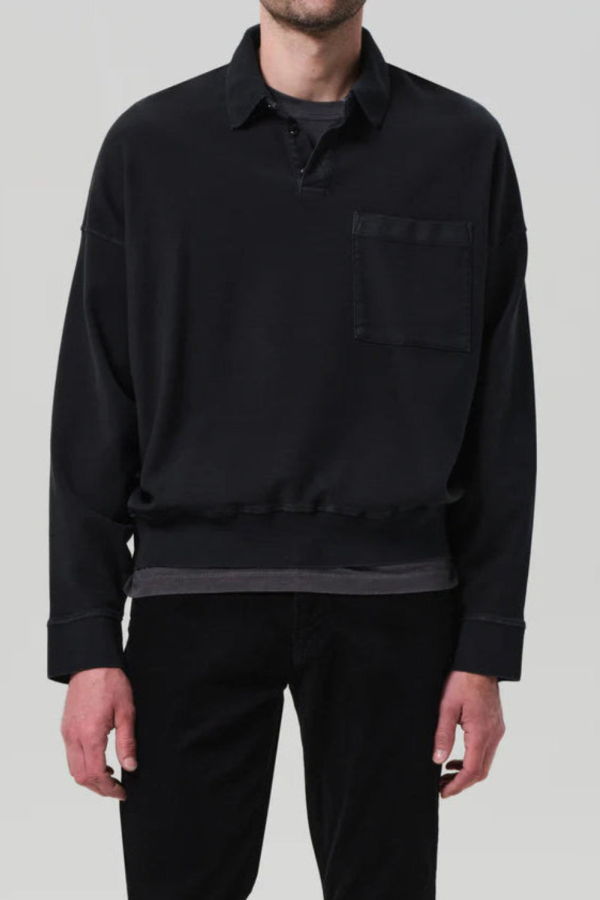 Citizens of Humanity Rugby Polo - Charred Cedar