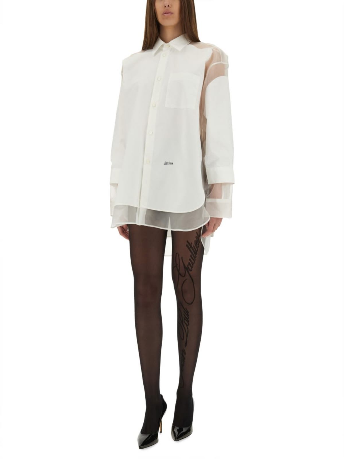 Jean Paul Gaultier The Petit Grand Shirt - White - Image 2 of 5