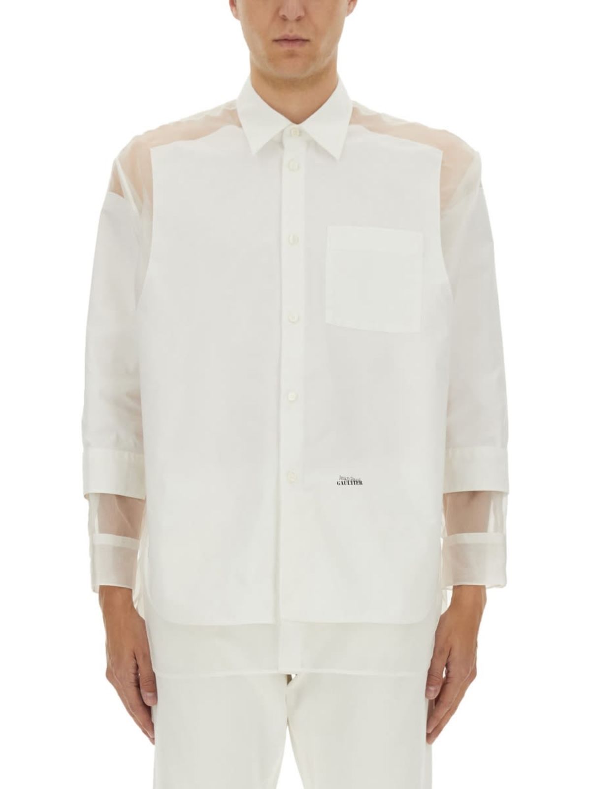 Jean Paul Gaultier The Petit Grand Shirt - White - Image 3 of 5