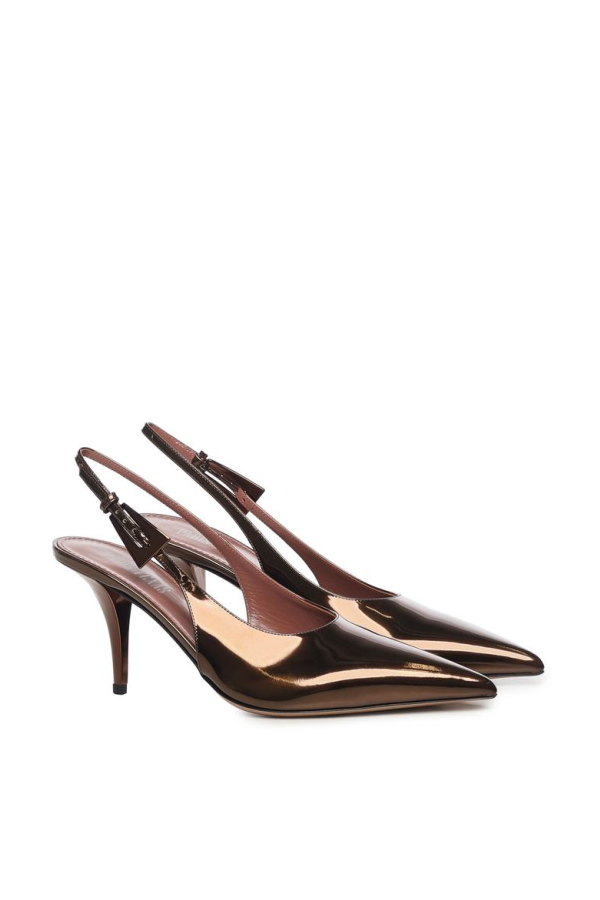 Paris Texas Jessica Patent Leather Slingback Pumps - Ebony