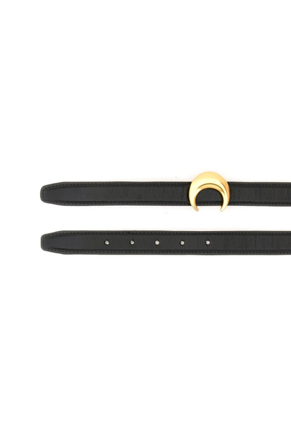 MARINE SERRE Cintura Con Fibbia Belt - Black