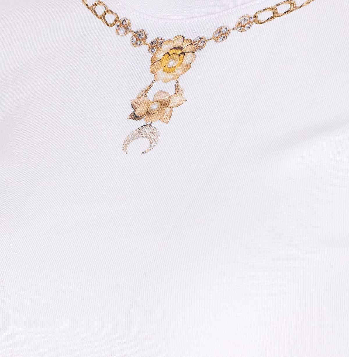 MARINE SERRE Faded Moon T-shirt - White - Image 3 of 4