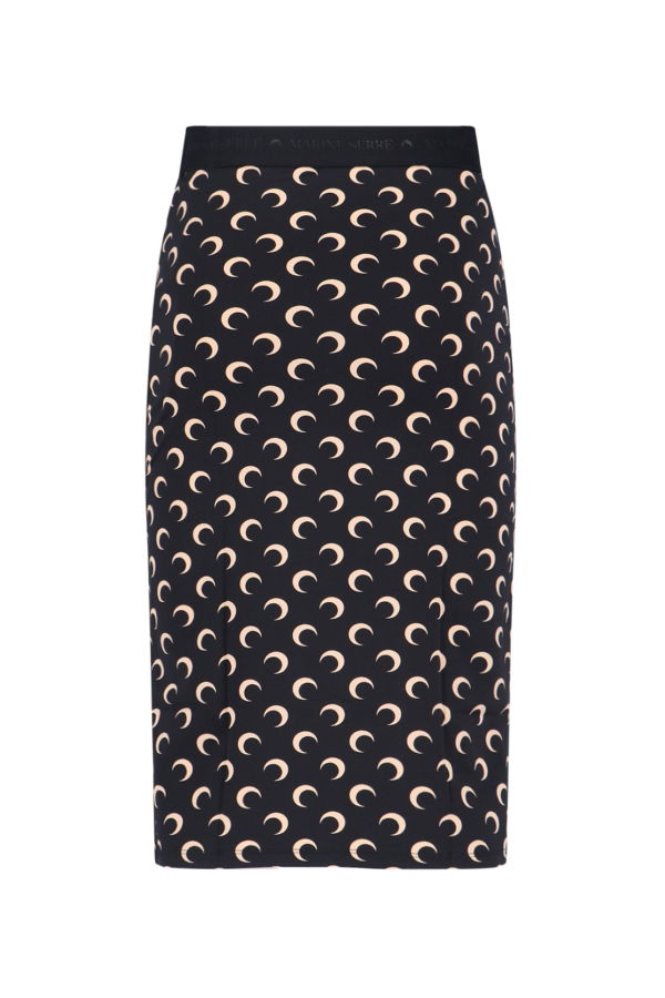 MARINE SERRE Moon Midi Skirt - Beige