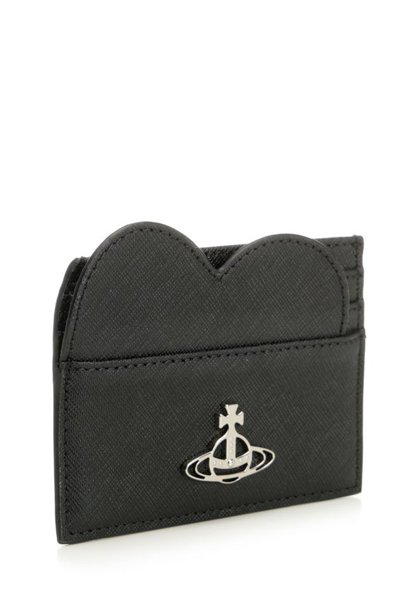 Vivienne Westwood Asymmetrical Heart Card Holder - Black
