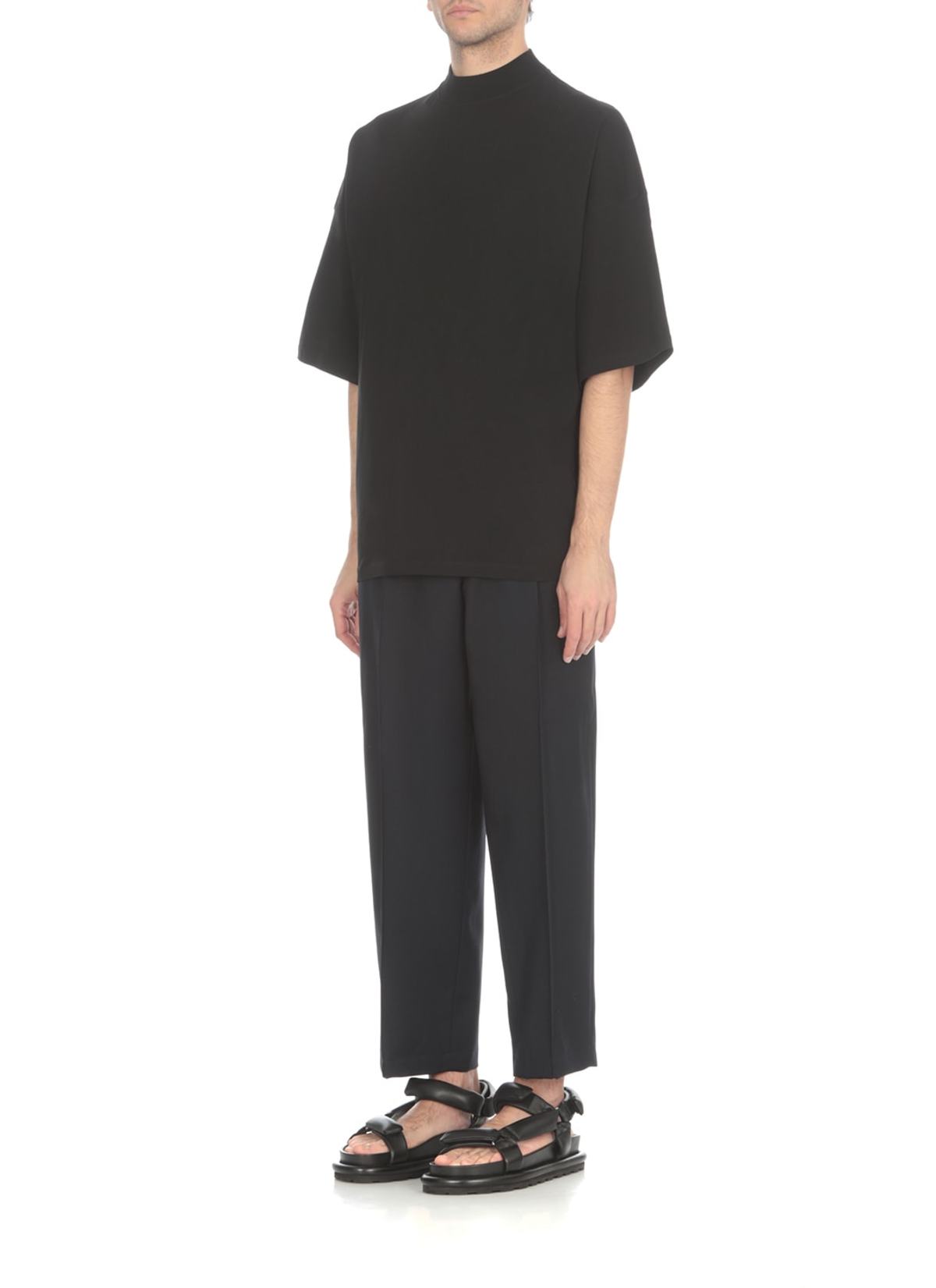 Jil Sander Cotton Oversize T-shirt - Black - Image 3 of 5