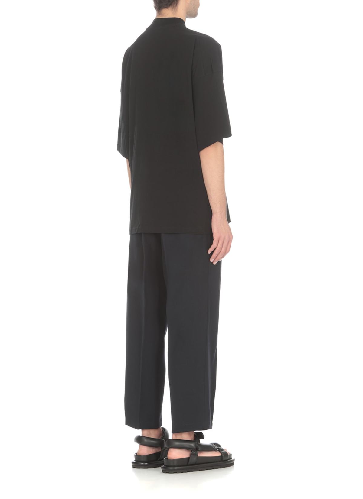 Jil Sander Cotton Oversize T-shirt - Black - Image 4 of 5