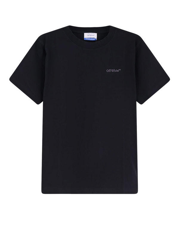 Off-White Cotton T-shirt - Black - Anthracite