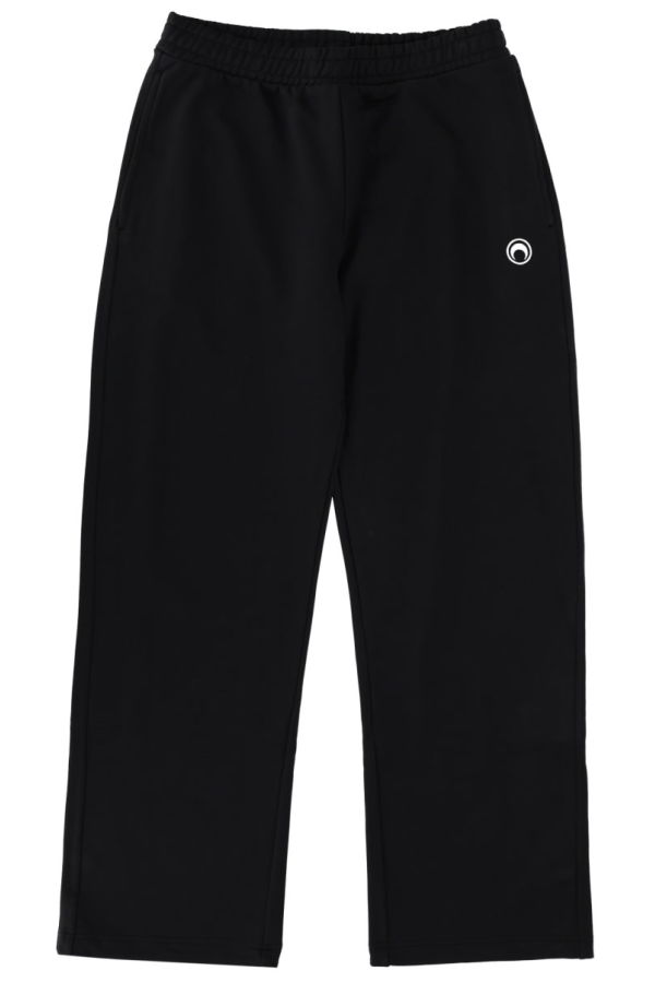 MARINE SERRE Moon Logo Fleece Sweatpants - Black