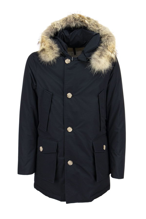 Woolrich Artic Df Parka With Coyote Fur Parka - Blue