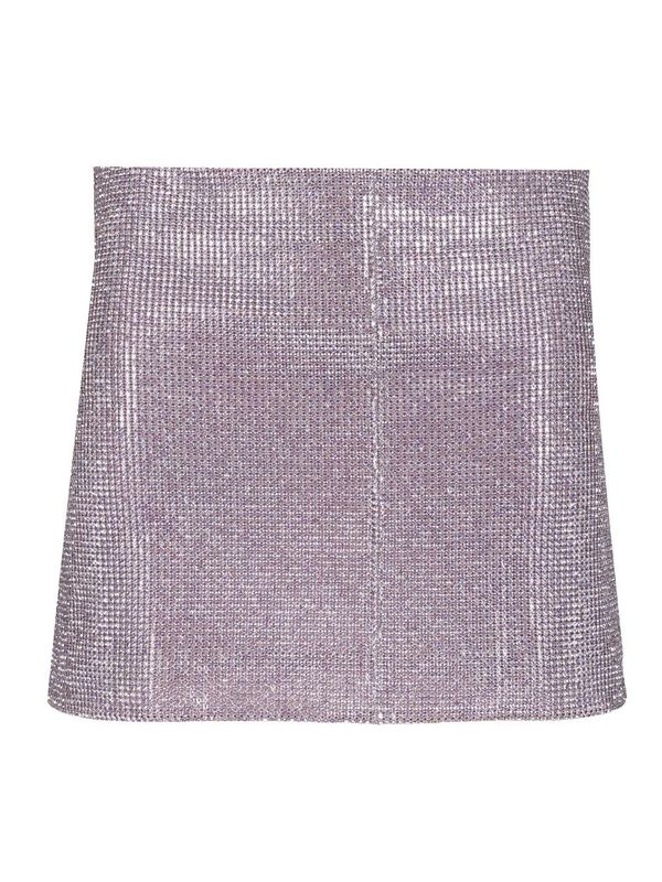 Self-Portrait Metallic Mesh Skirt - Violet Self-Portrait Metallic Mesh Skirt - Violet