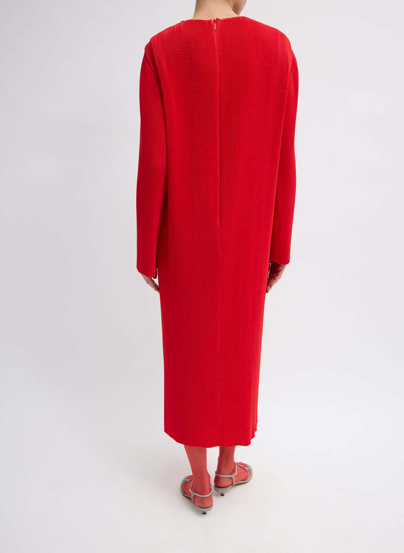 Tibi Pliss Midi Dress