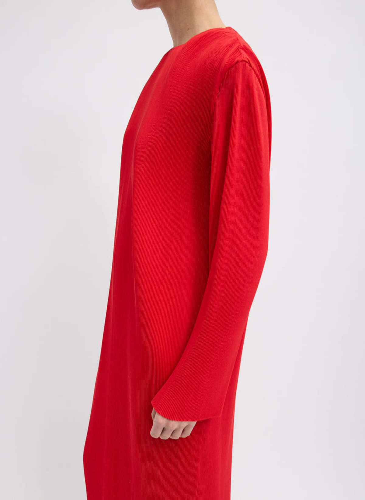 Tibi Plissé Midi Dress - Image 5 of 10