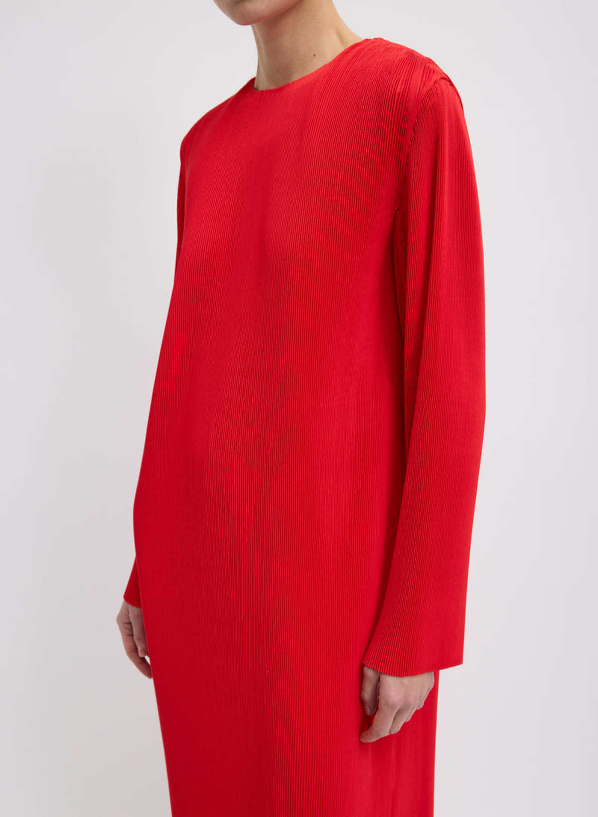 Tibi Plissé Midi Dress - Image 6 of 10