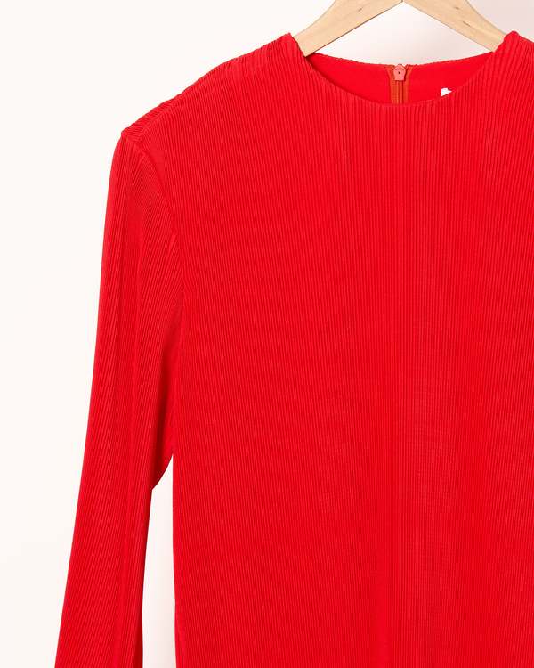 Tibi Pliss Midi Dress