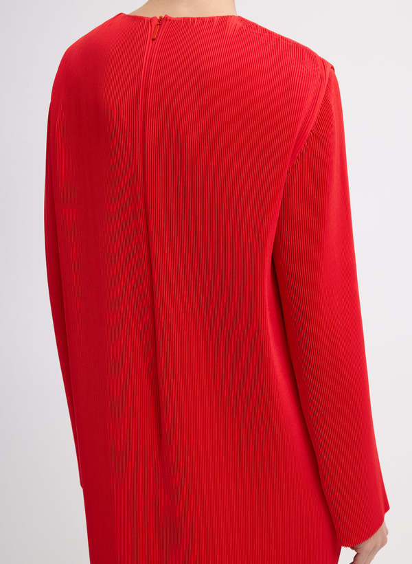 Tibi Pliss Midi Dress