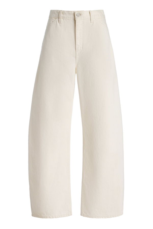 Nili Lotan Tribeca Stretch Mid-Rise Barrel-Leg Jeans