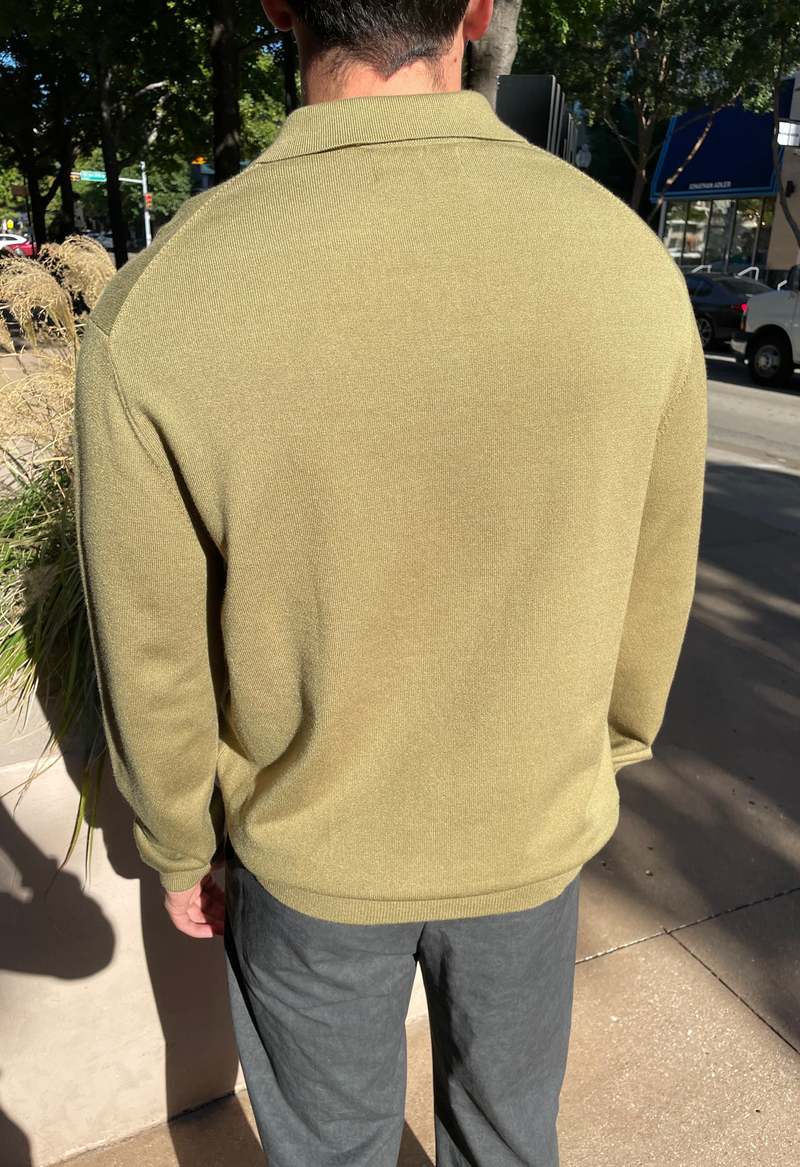 The NKC Store Theo Knit Long Sleeve Polo