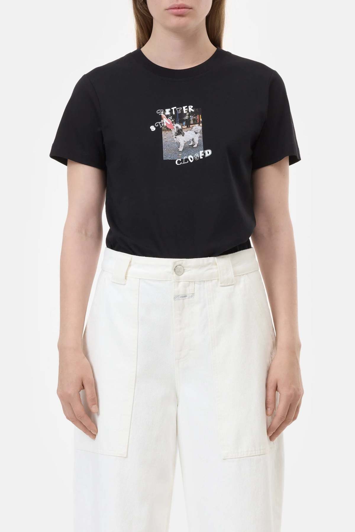 Closed "Better Stay Closed" Tee - Black - Image 1 of 6