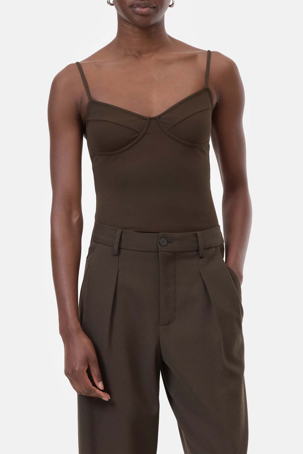 Closed Lingerie Top - Marsh Green - Image 3 of 7