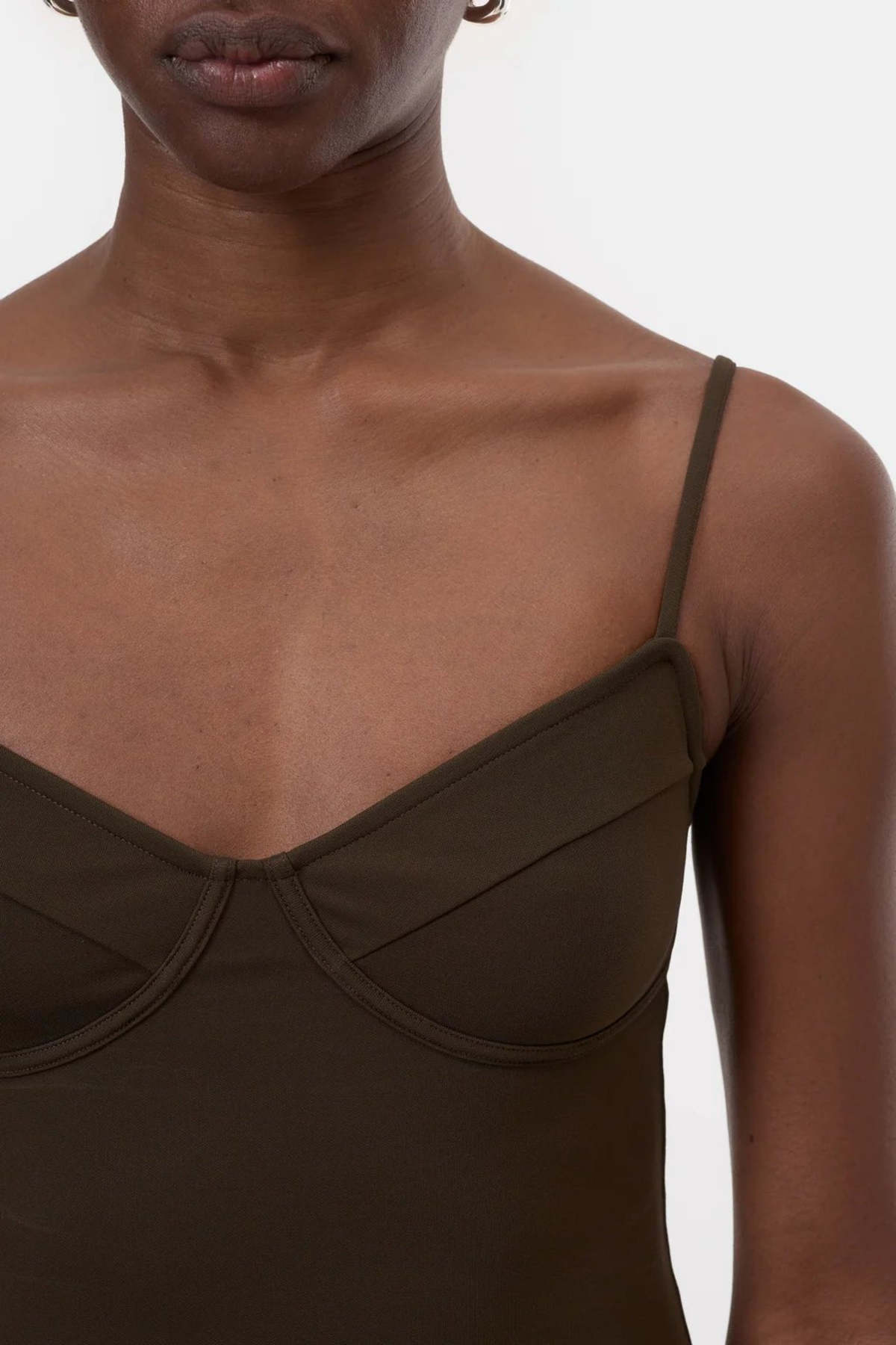 Closed Lingerie Top - Marsh Green - Image 5 of 7