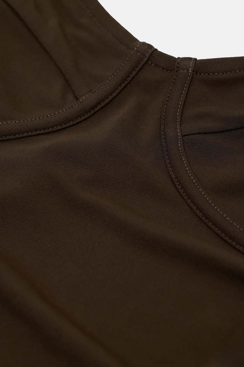 Closed Lingerie Top - Marsh Green