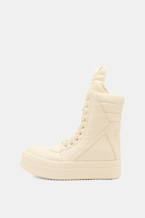 Rick Owens Mega Geobasket Boots - Off-White