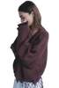 Deiji Studios Flounce Cardigan - Burgundy - Thumbnail 9