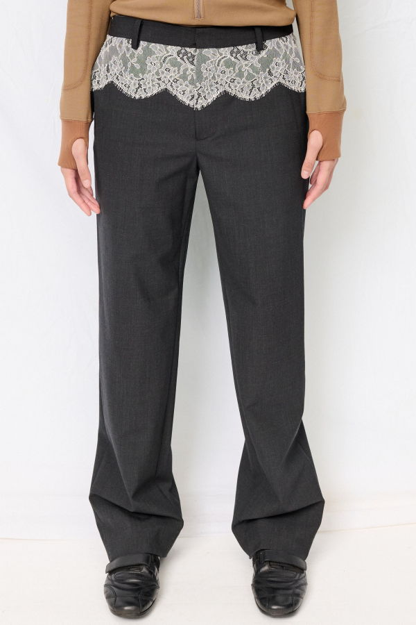 Fumika Uchida Suiting Lace Waist Pants