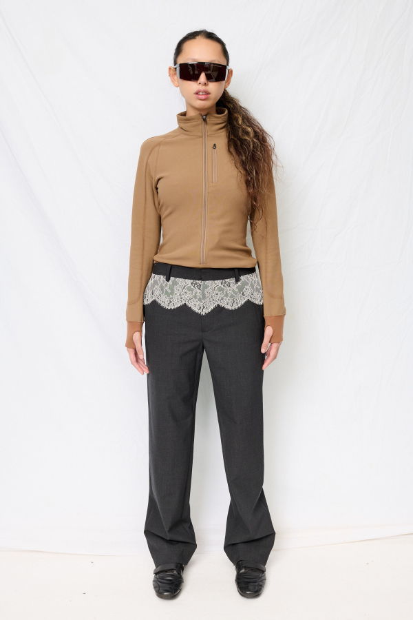 Fumika Uchida Suiting Lace Waist Pants