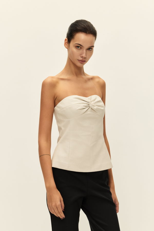 elodie Tara Vegan Leather Top