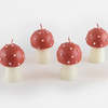 Meri Meri Set of 6 Mini Mushroom Candles - Red - Thumbnail 4