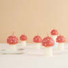 Meri Meri Set of 6 Mini Mushroom Candles - Red - Thumbnail 5