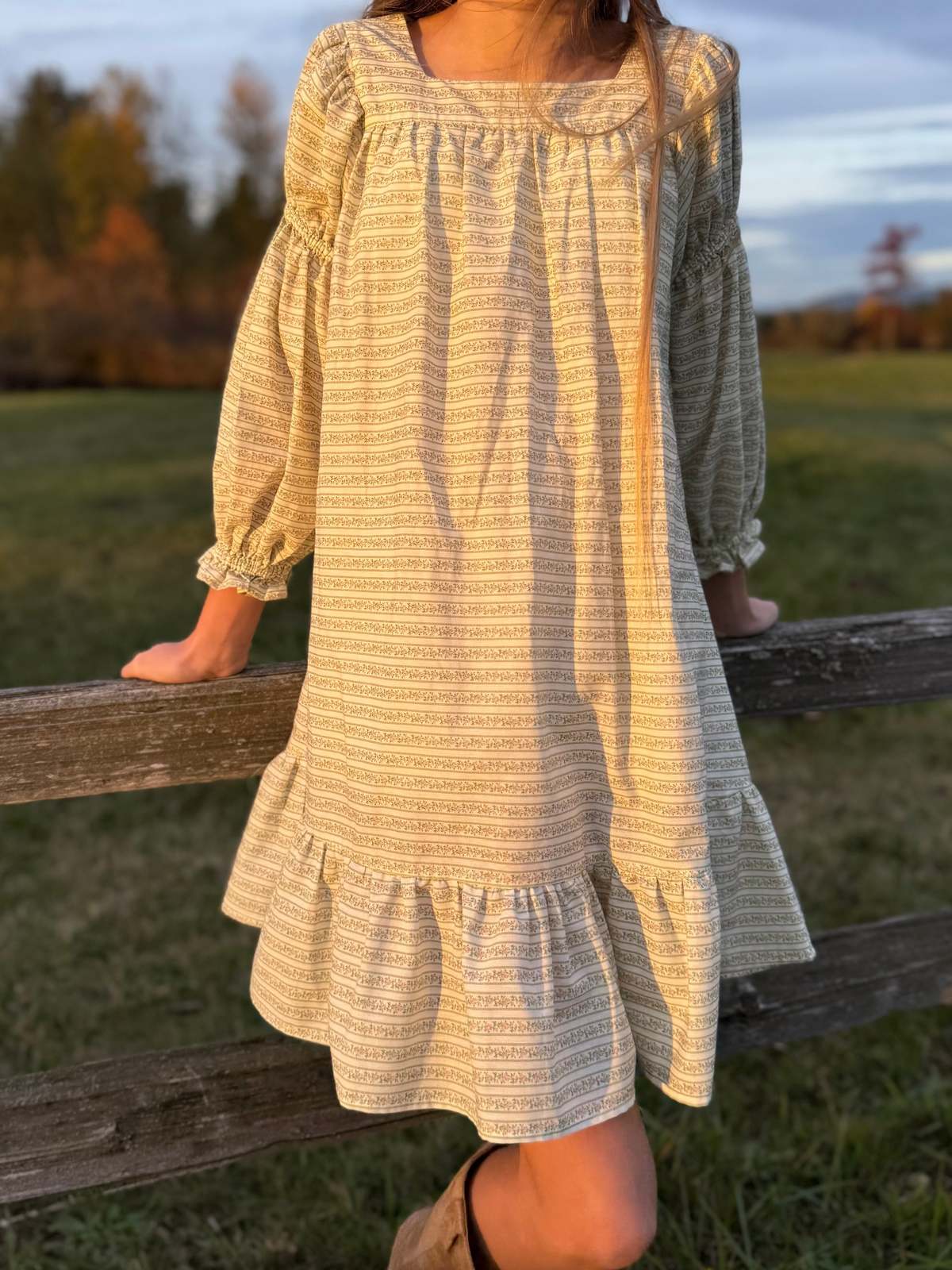 Piper&Cloth Fiona Dress - Blush Vine Stripe - Image 2 of 16