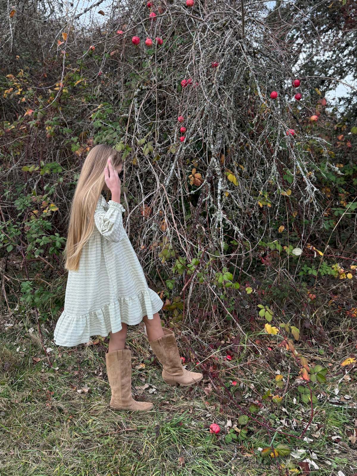 Piper&Cloth Fiona Dress - Blush Vine Stripe - Image 3 of 16