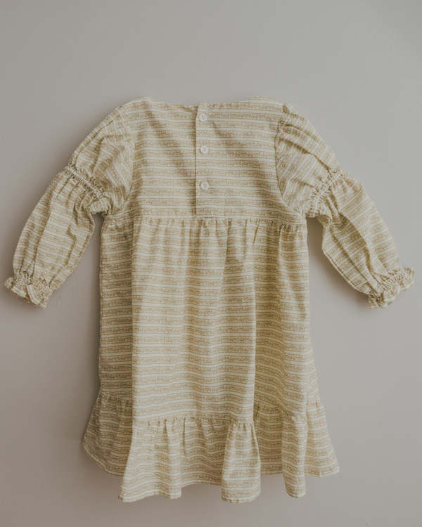 Piper&Cloth Fiona Dress - Blush Vine Stripe