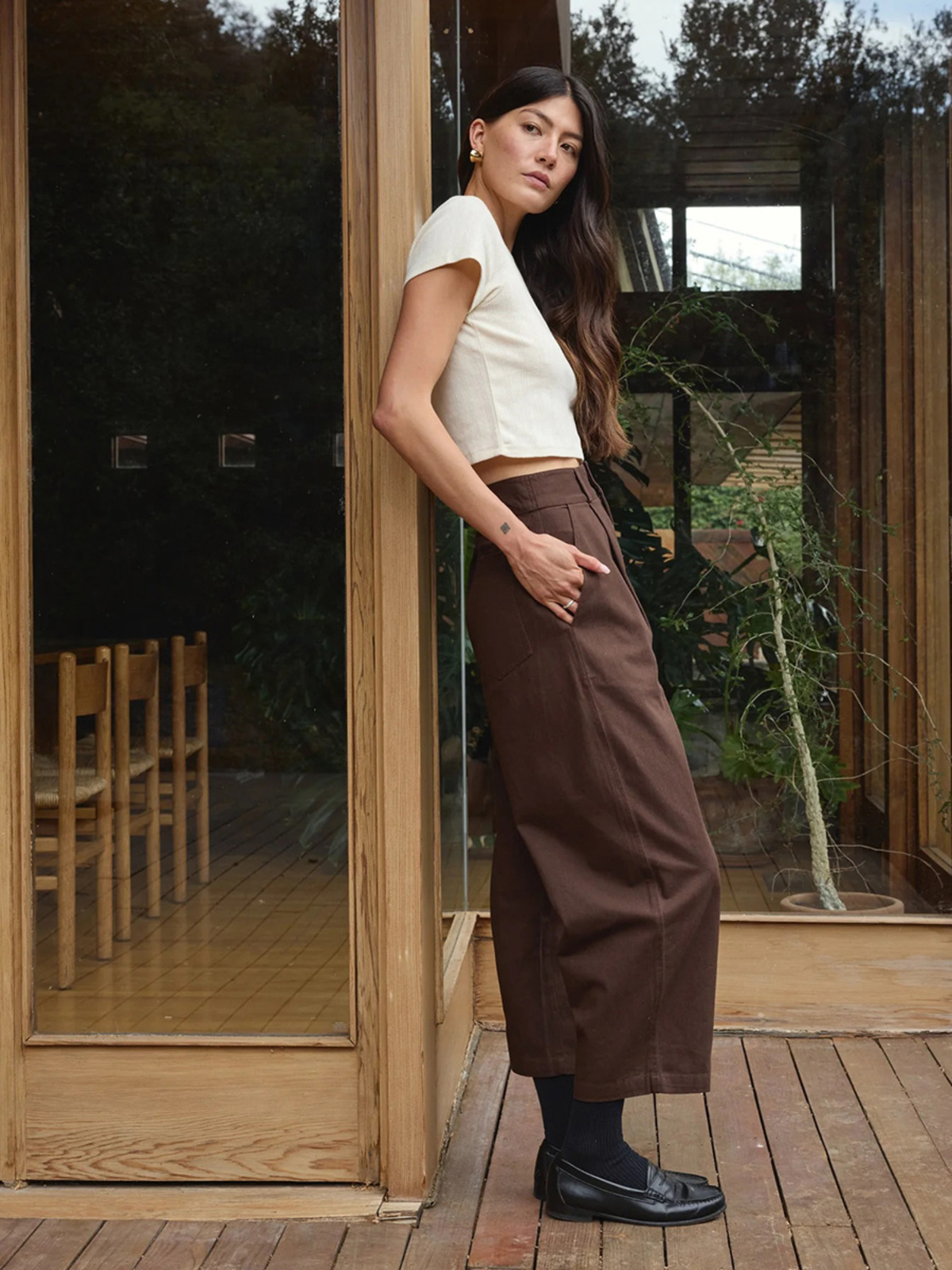 First Rite Crop Pointelle Tee - Image 4 of 4