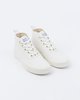 Maison Kitsune Canvas High Top Sneakers - White - Thumbnail 1