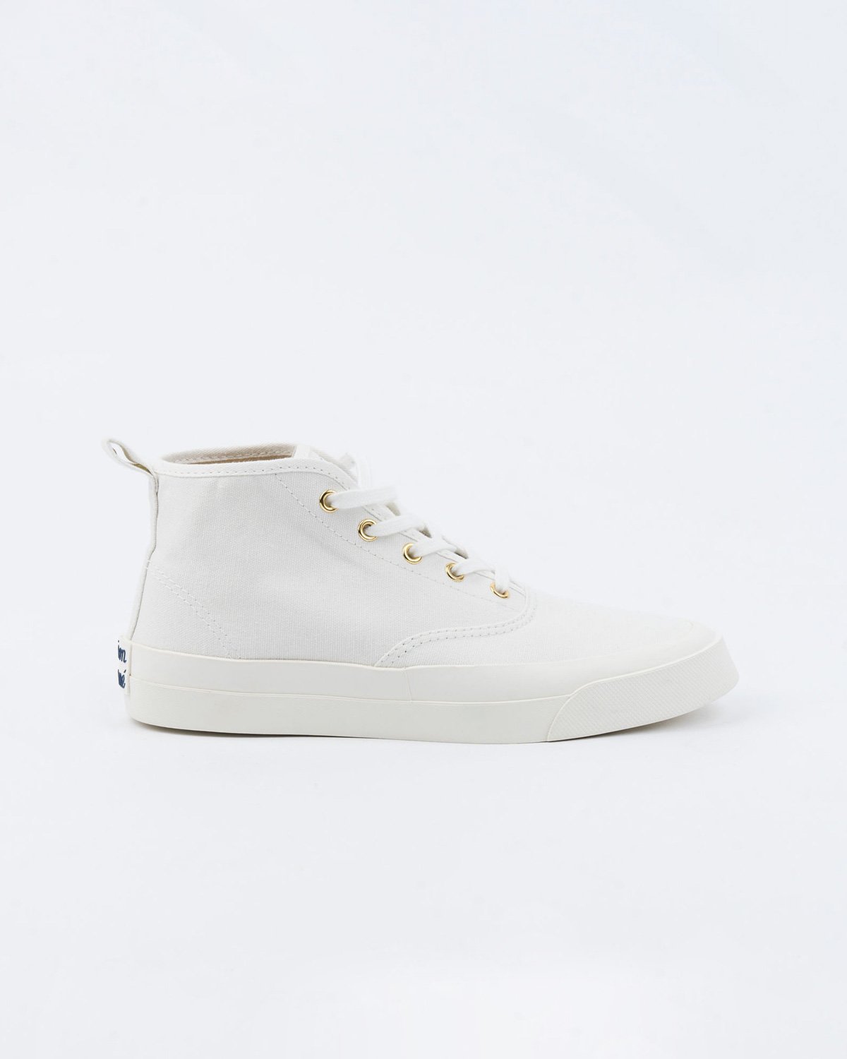 Maison Kitsune Canvas High Top Sneakers - White - Image 2 of 4