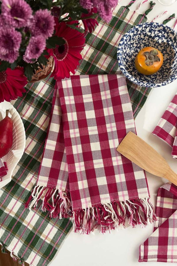 Archive New York Abigail Plaid Kitchen Towel