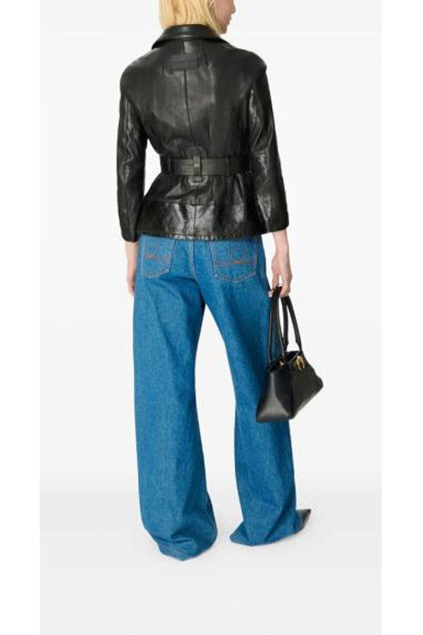 MARINE SERRE Denim Pants - Blue