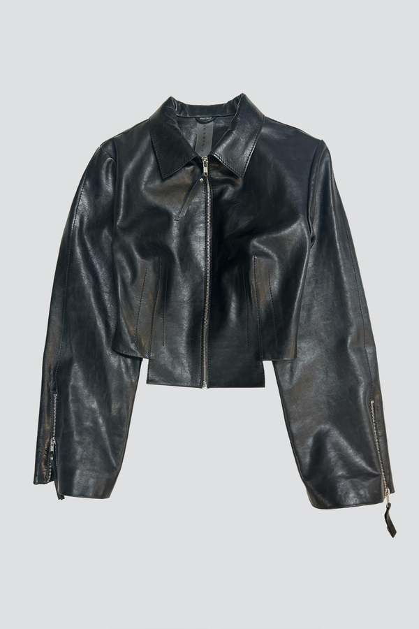 Jovana Markovic Black Kamen Leather Jacket