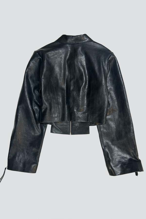 Jovana Markovic Black Kamen Leather Jacket
