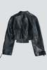 Jovana Markovic Black Kamen Leather Jacket - Thumbnail 6