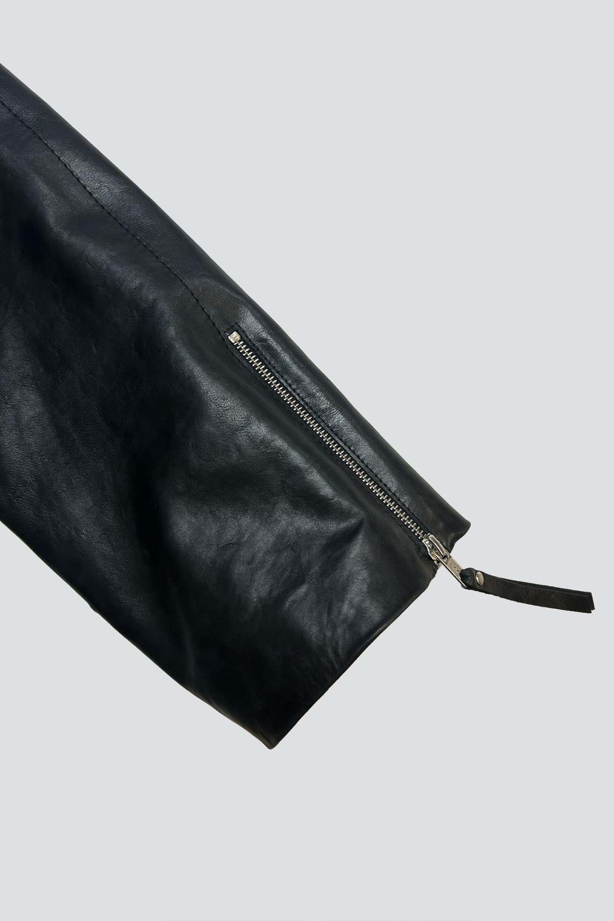 Jovana Markovic Black Kamen Leather Jacket - Image 7 of 8